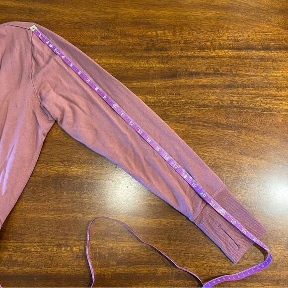 Athleta Pranyama restore wrap cardigan women’s large tawny rose pockets nirvana - Picture 14 of 16